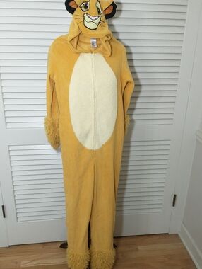Lion King Simba Union Suit Sleepwear, Women's Size Small (4 - 6), Costume